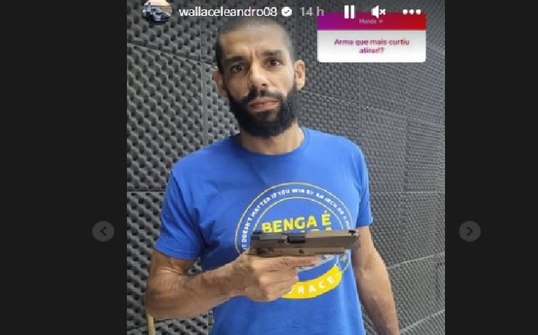 Wallace de Souza, da seleção de vôlei, sugere ‘tiro na cara’ de Lula em postagem