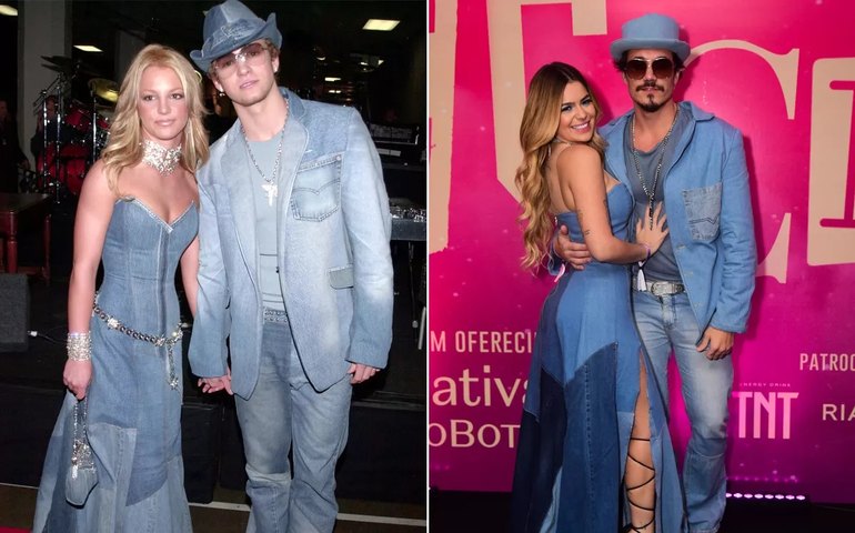 Viih Tube e Eliezer recriam famoso figurino de Britney Spears e Justin Timberlake