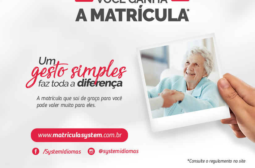 Matrícula Solidária da System Idiomas promove valorização de abrigos para idosos