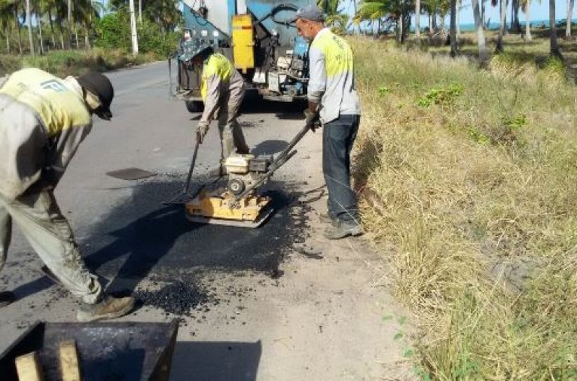 DER intensifica reparos e operações tapa-buracos nas rodovias estaduais