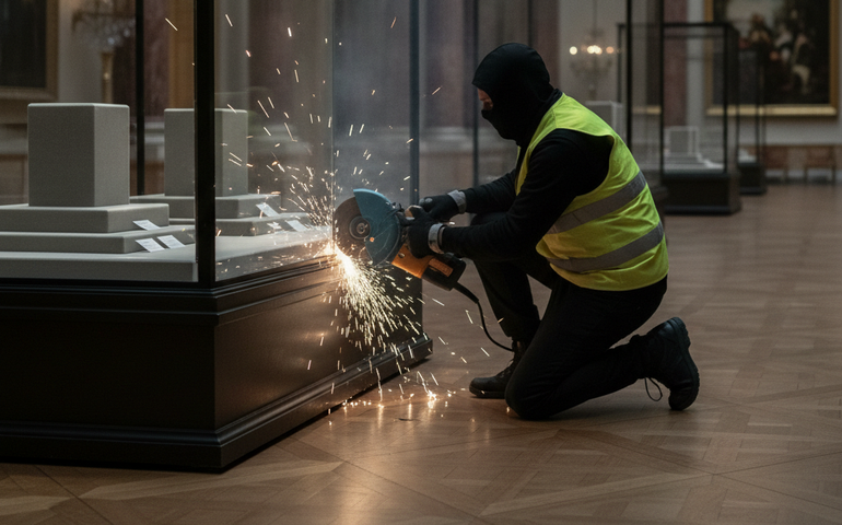 TV francesa exibe imagens inéditas do roubo das joias da Coroa no Louvre