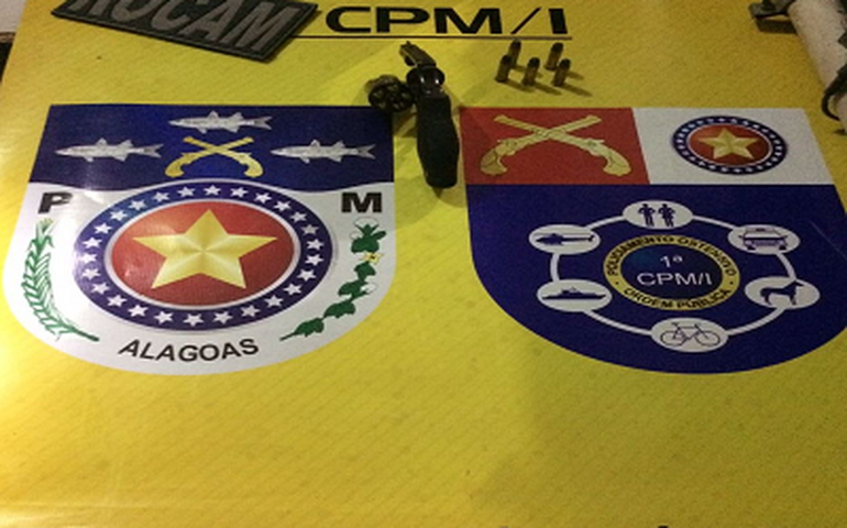 1ª CPM/I apreende arma na cidade de Anadia