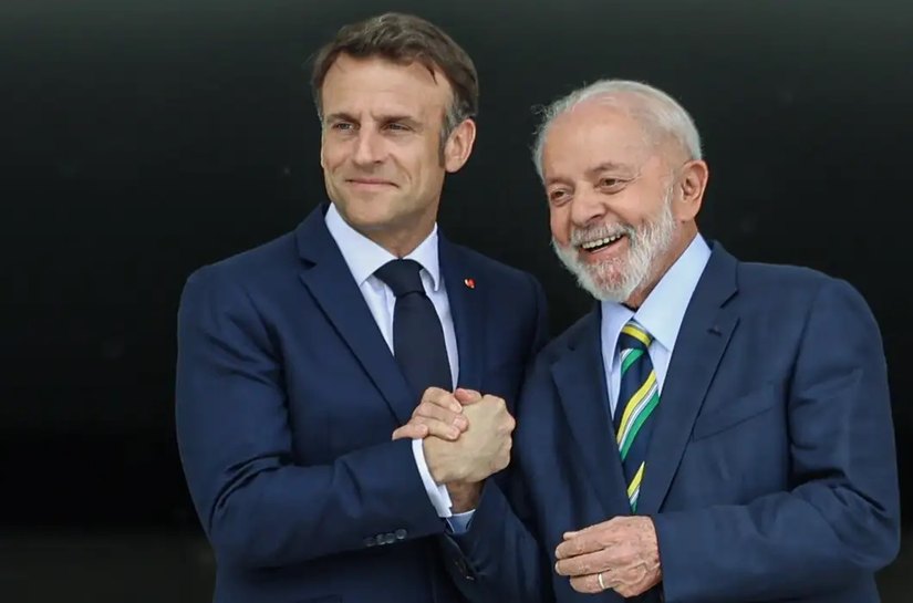Lula pede que Macron “abra seu coração” para acordo com Mercosul