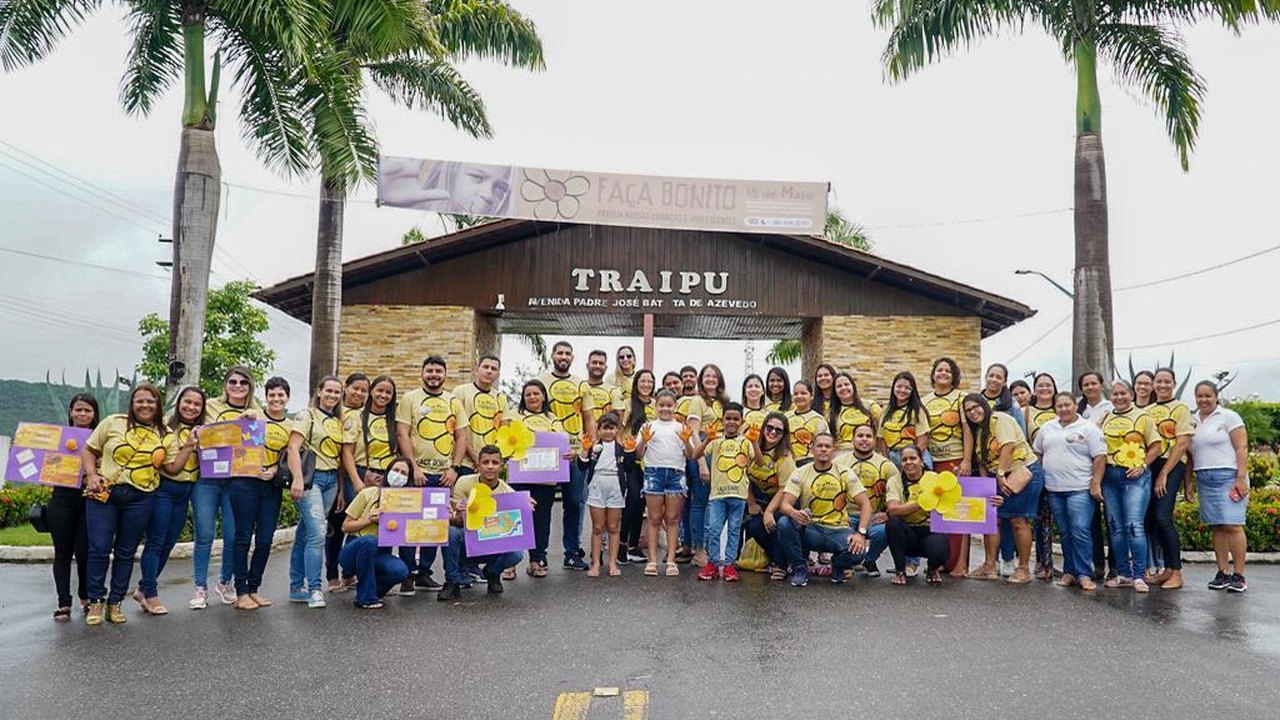 Traipu realiza caminhada contra o abuso e exploração sexual infantil