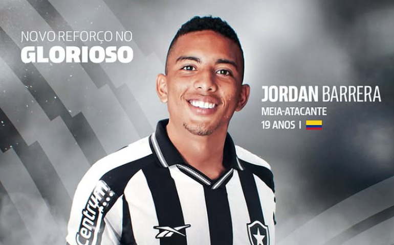Botafogo oficializa o jovem colombiano Barrera para seu ataque: 'Características insinuantes'