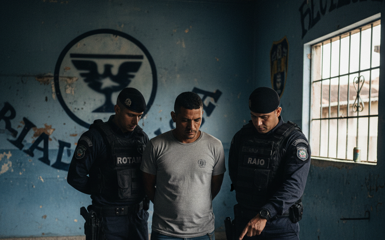 Rotam e Raio prendem homem com arma e drogas na sede de torcida organizada
