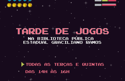 Biblioteca Pública Estadual Graciliano Ramos lança projeto “Tarde de Jogos” no Espaço Geek