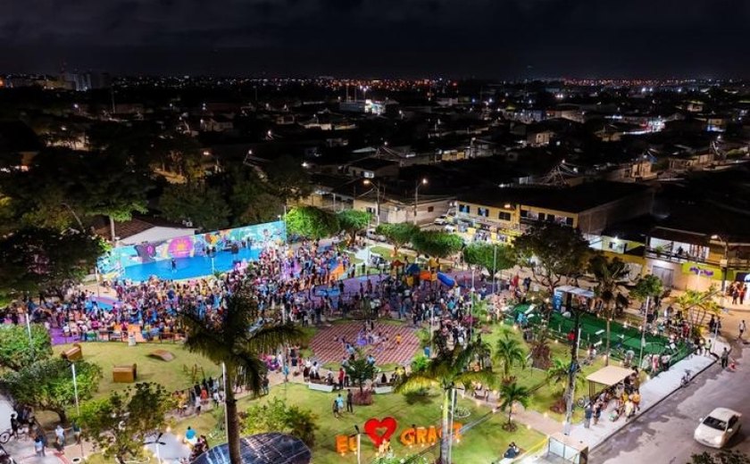 Prefeitura entrega nova Praça Graciliano Ramos na parte alta de Maceió