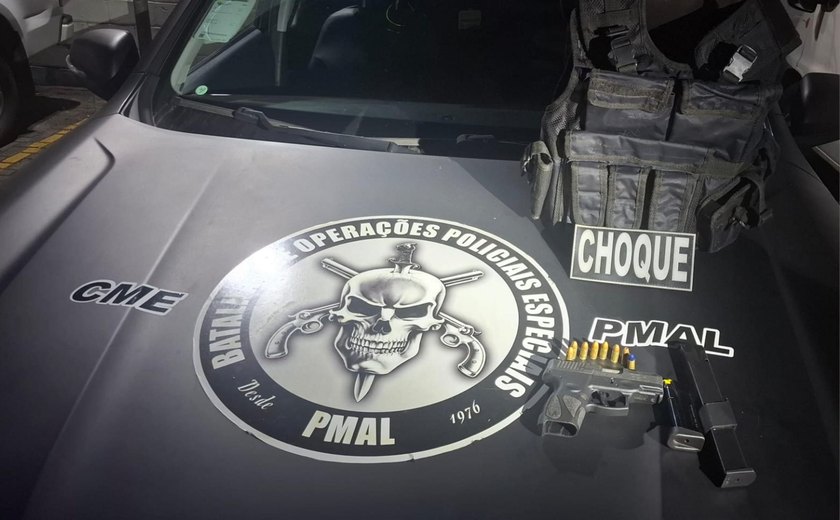 Polícia apreende arma, munições e colete durante operação no Vergel do Lago