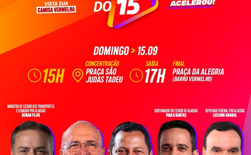 Grande caminha do 15 acontece no próximo domingo em Penedo