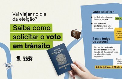 Prazo para solicitar voto em trânsito termina nesta quinta-feira (20)