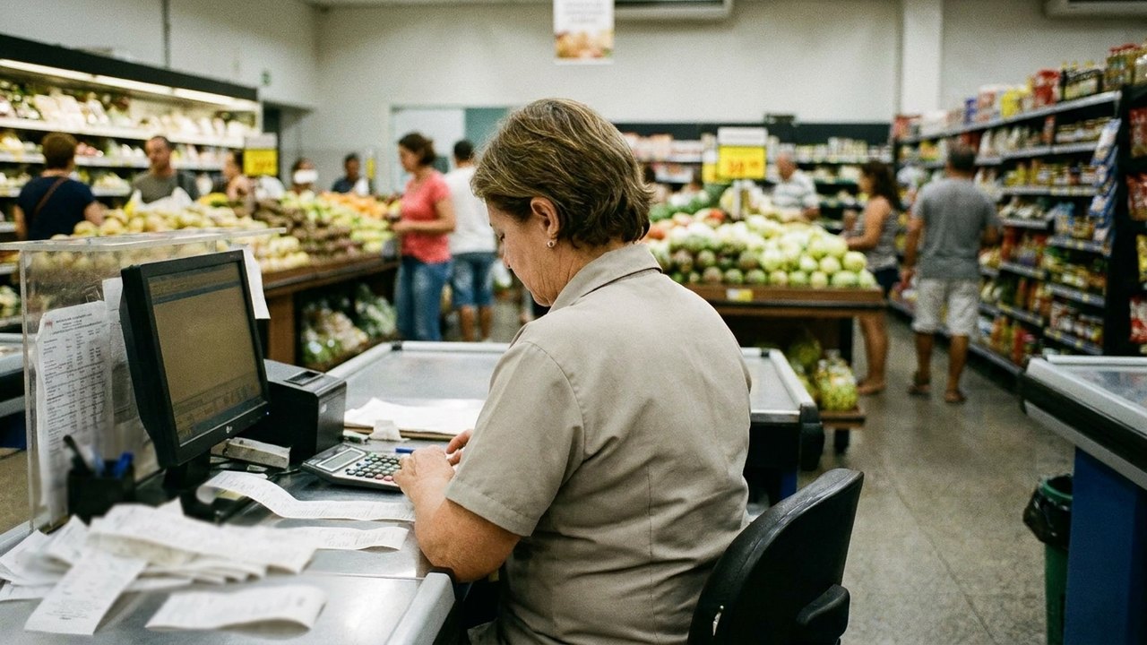Funcionária de mercado é suspeita de desviar até R$ 500 mil