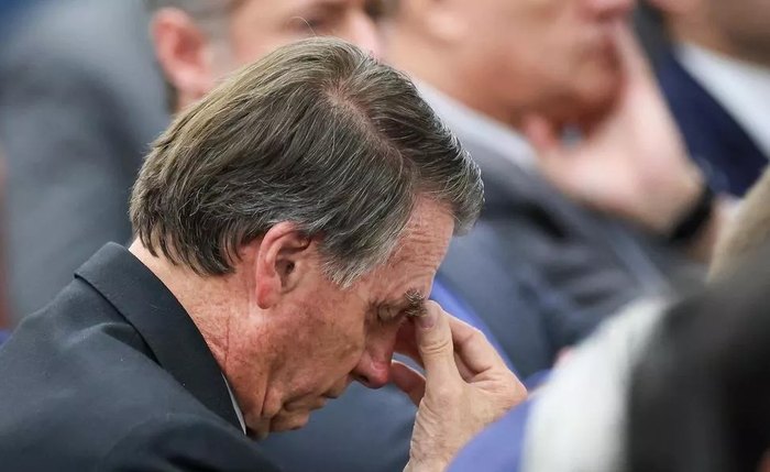 Jair Bolsonaro durante interrogatório no STF