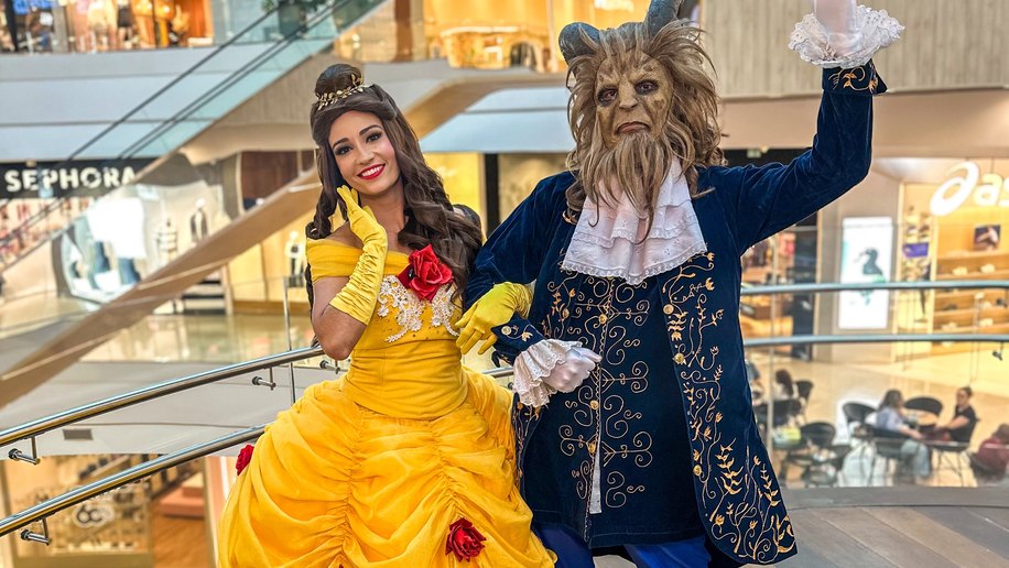 Parque Shopping Maceió promove Areninha Multi Kids com espetáculo "A Bela e a Fera"