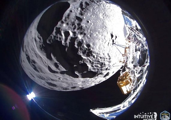 Bateria da sonda americana Odysseus vão acabar antes do previsto após chegada à Lua