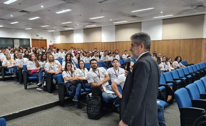 Palestra durante o curso formação