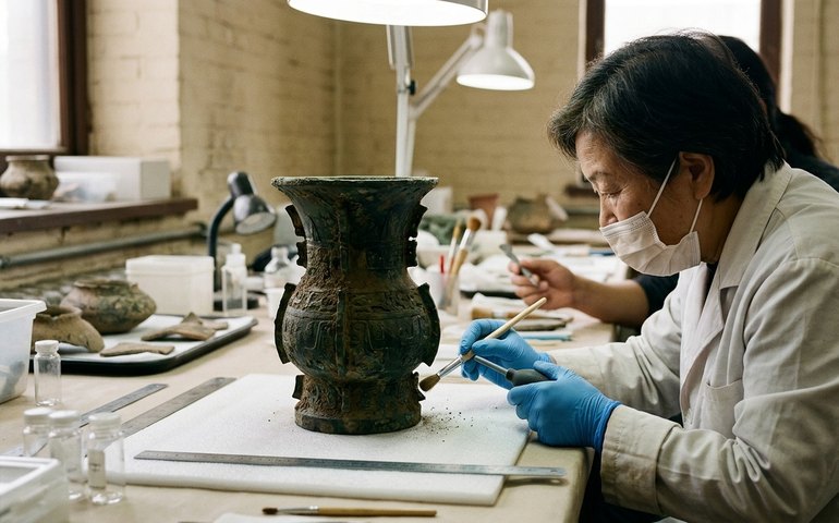 Pesquisadores encontram na China bebida alcoólica de 2 mil anos em vaso de bronze