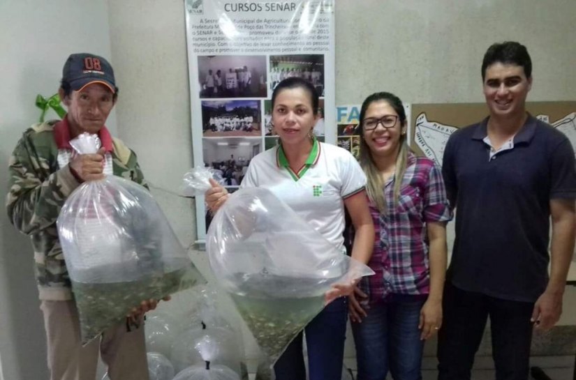 Em junho, mais de 200 famílias foram beneficiadas com doação de alevinos