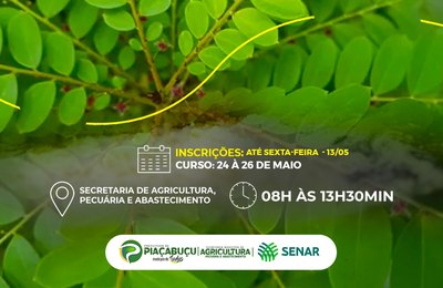 Prefeitura de Piaçabuçu abre inscrições para Curso Profissionalizante de Plantas Medicinais