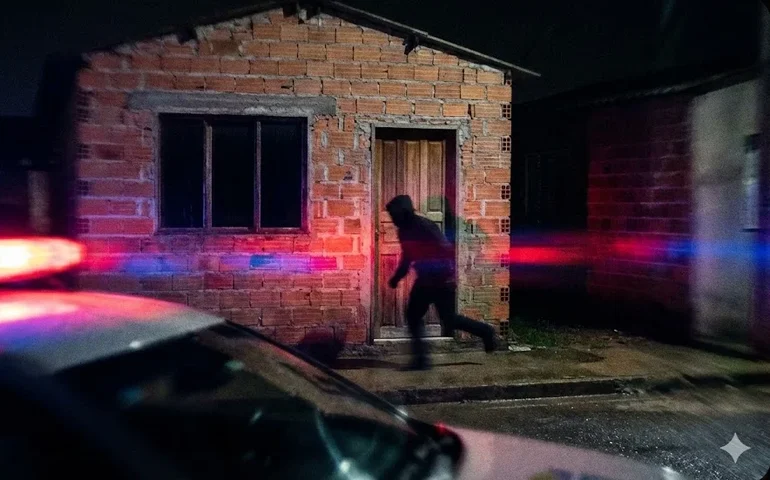 'Casa caiu' no São Luiz II: homem tenta fugir para dentro de imóvel ao ver a PM, mas é preso com maconha e pedras de cocaína