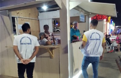 Vigilância Sanitária fiscaliza eventos em Maceió durante o fim de semana