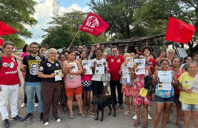 Lenilda Luna (UP) inicia campanha ao governo com ato ao lado do MLB no Vergel do Lago