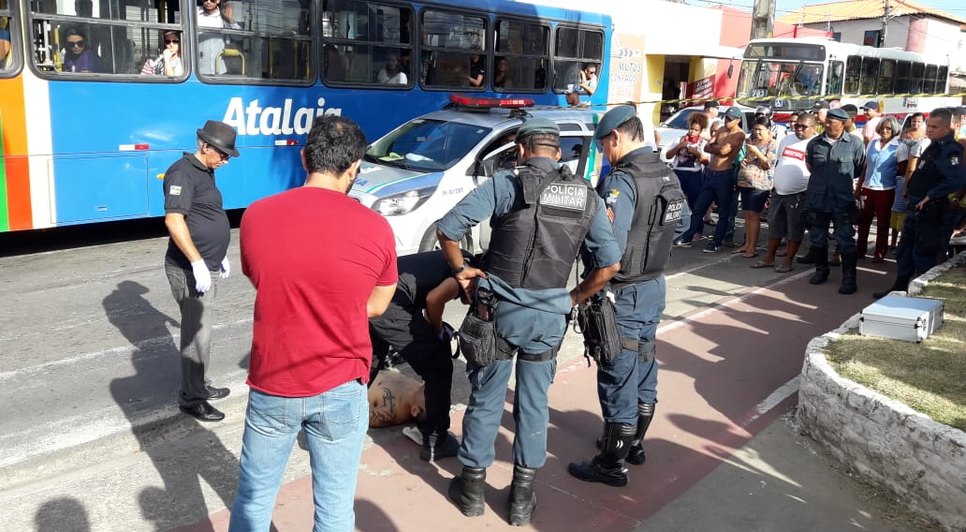 Assassinato no bairro São Conrado / Foto: Marcos Couto - Tv Atalaia