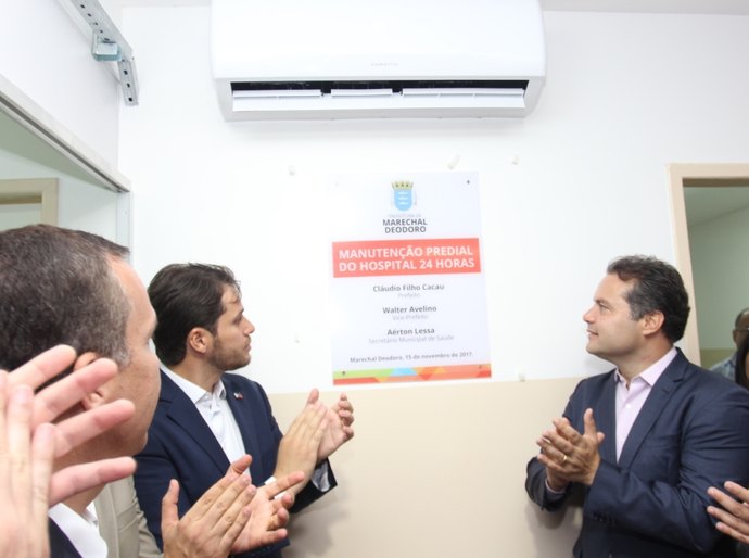 Marechal: prefeito Cacau entrega manutenção predial da Unidade Mista 24h