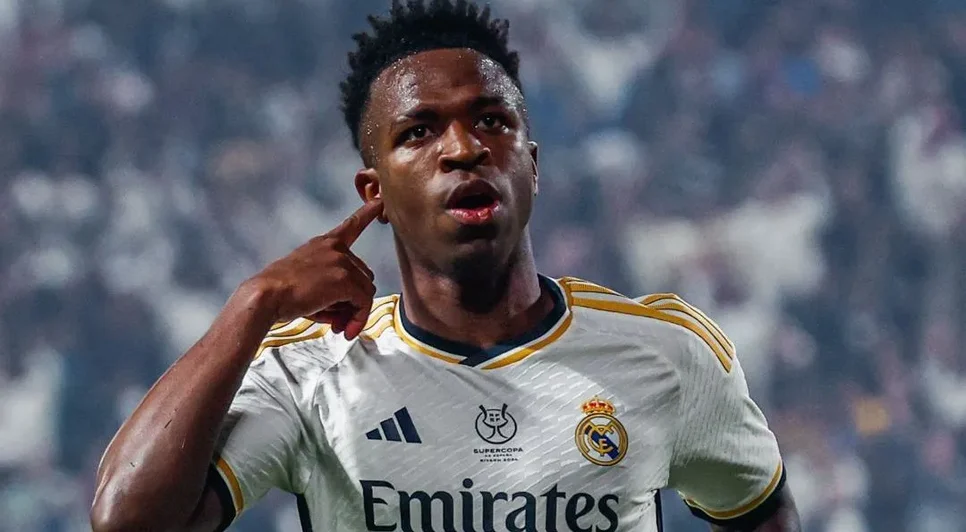 vinicius-junior-hat-trick-real-madrid-barcelona-e1705265604705 / Foto: Foto: Reprodução/Twitter Real Madrid