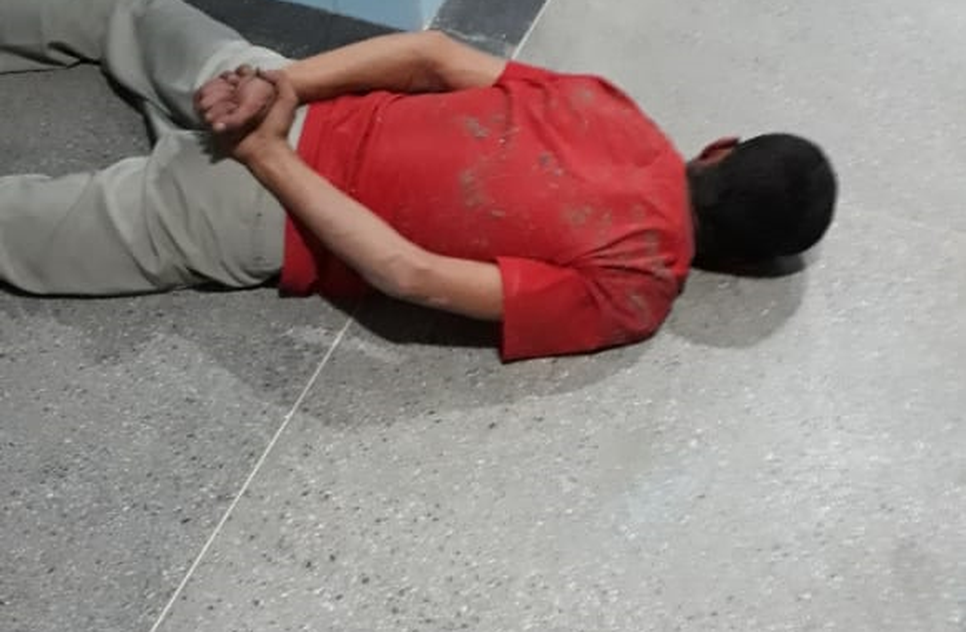 preso pelo corpo de bombeiros