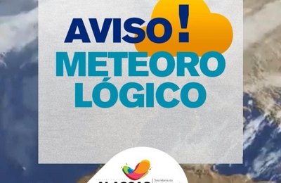Sala de Alerta emite aviso meteorológico para chuvas e rajadas de vento no Litoral, Zona da Mata e Agreste alagoano
