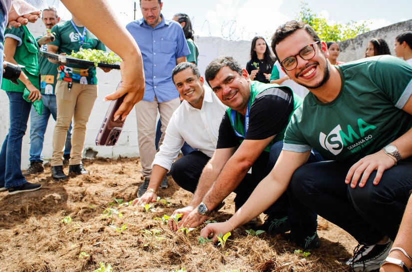 Semarh inaugura duas novas hortas urbanas em Boca da Mata durante Semana do Meio Ambiente