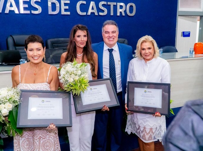 Câmara entrega título de cidadã a três empresárias por contribuição ao desenvolvimento de Maceió