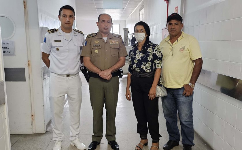 Comandante-geral da PM visita militar hospitalizado em Sergipe e reforça orientação à tropa