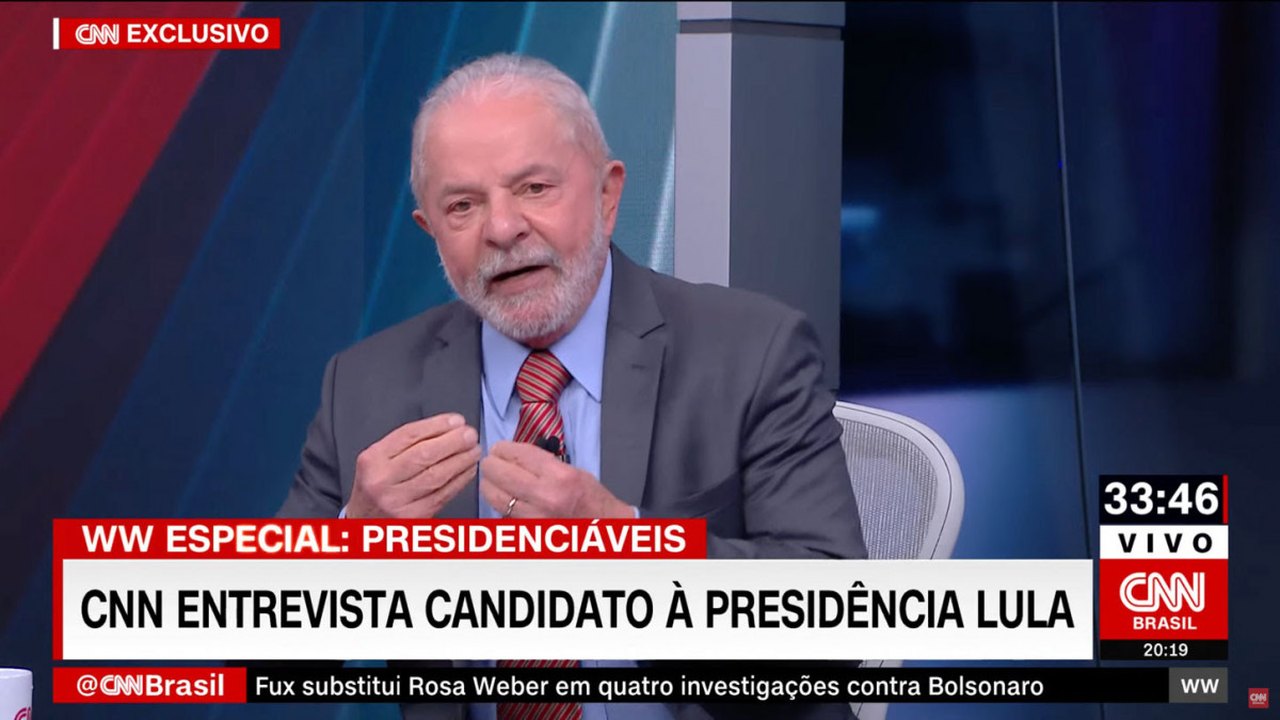 Lula na CNN: governo Bolsonaro foi cooptado pelo parlamento