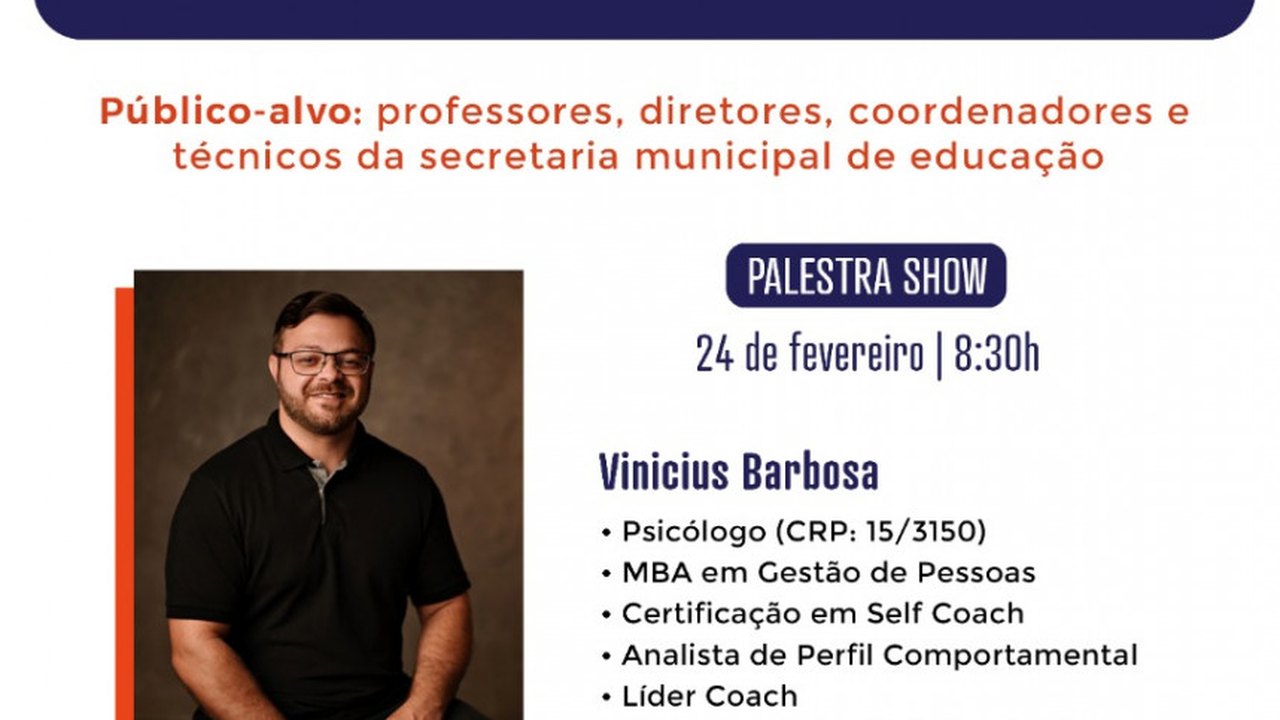 Secretaria Municipal de Educação de Novo Lino promove Semana Pedagógica