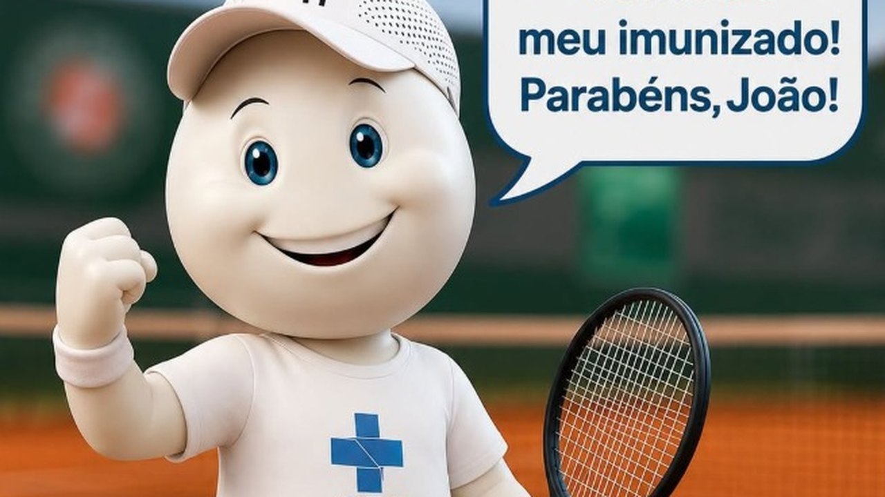 Zé Gotinha celebra vitória histórica de João Fonseca sobre Djokovic em Roland Garros