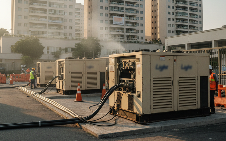 Cidade dos geradores: Condomínio com 423 apartamentos no Cachambi passa a depender de equipamentos da Light