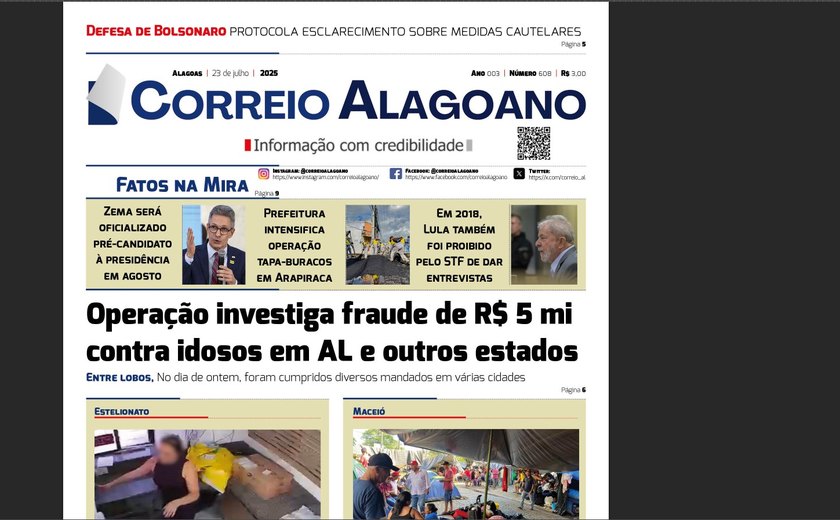 Operação investiga fraude de R$ 5 mi contra idosos em AL e outros estados