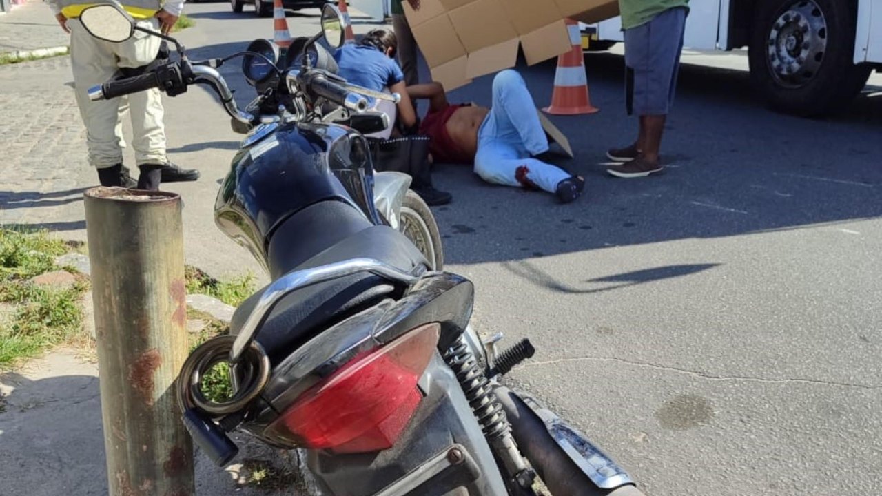 Ronda presta socorro a motociclista vítima de acidente no Jacintinho
