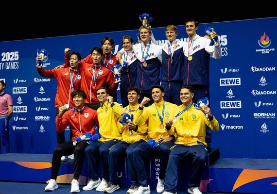 Brasil leva medalha na natação, a 1ª nos Jogos Mundiais Universitários