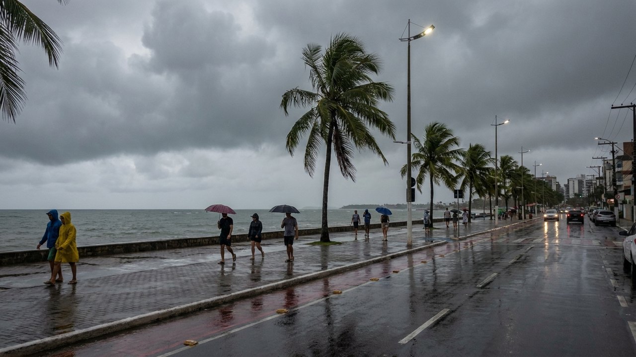 Chuva e queda de temperatura reduzem força dos ventos e previsão de vendaval não se confirma; entenda