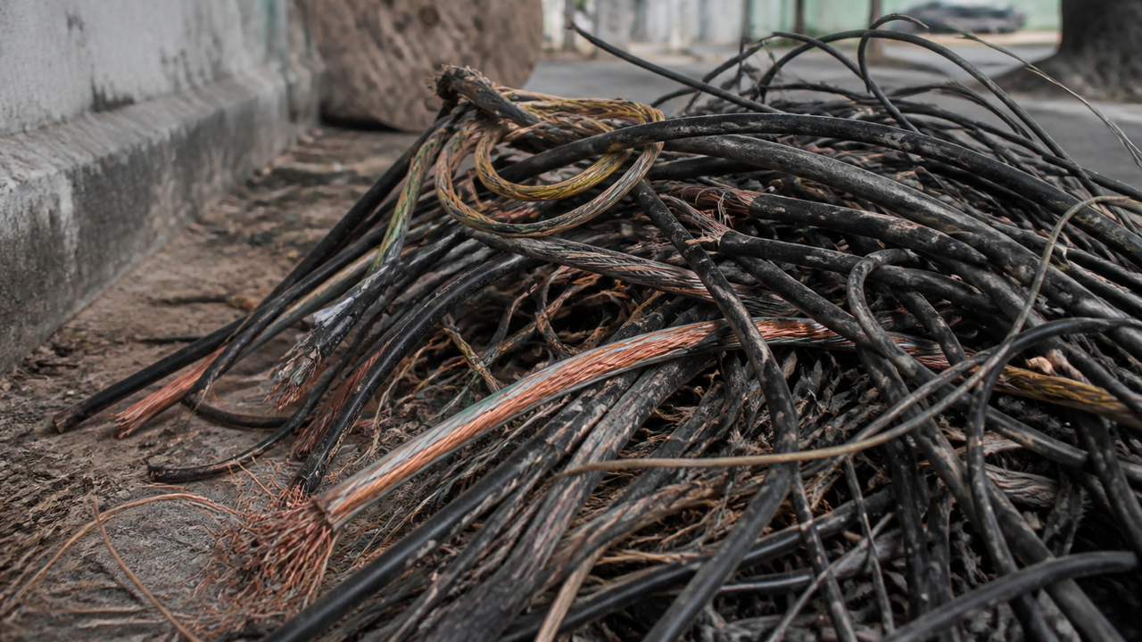 Furto de fios de cobre gera prejuízo de R$ 69 milhões ao Rio em cinco anos