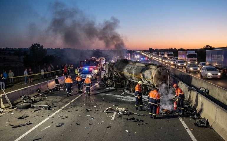 Cinco pessoas morrem após explosão de caminhão-tanque na Dutra