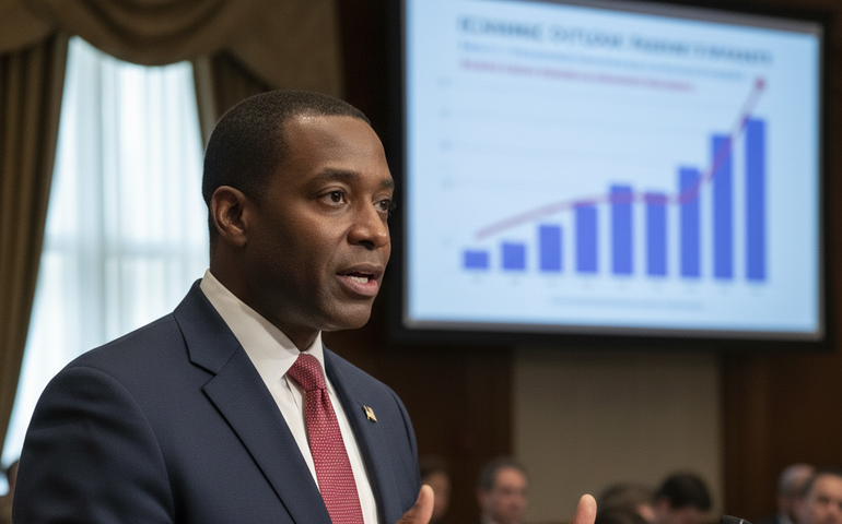 Presidente do Fed de Atlanta prevê crescimento de 2% no PIB dos EUA, mas destaca preocupação com inflação