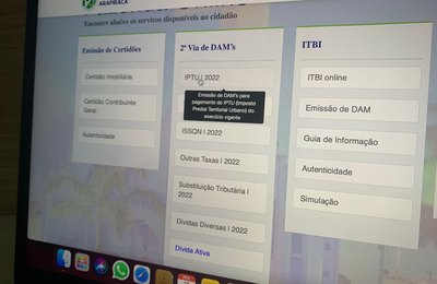 IPTU 2022 já pode ser emitida online com 30% de desconto na cota única, em Arapiraca