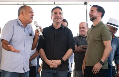 Prefeito Jarbas recebe mais uma vez governador para inaugurar obras em Tapera