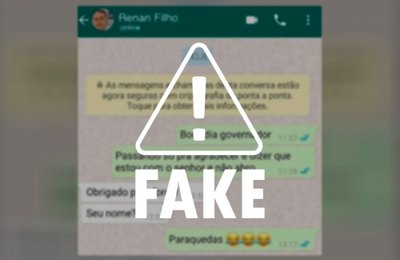 É falso print de conversa com governador em aplicativo de mensagem