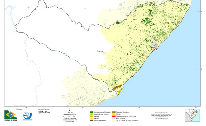 Alagoas registrou a supressão de 18 hectares de vegetação nativa da Mata Atlântica Alagoas registrou a supressão de 18 hectares de vegetação nativa da Mata Atlântica