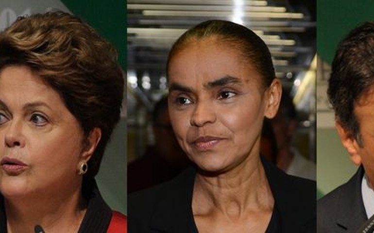 Dilma tem 36% das intenções de voto; Marina, 30% e Aécio, 19% em pesquisa Ibope